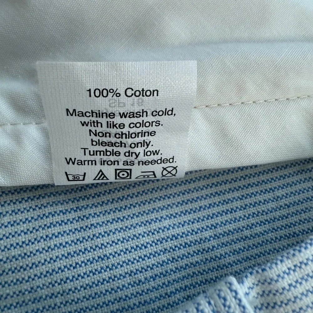 J. Crew Men's Gramercy Shorts Striped‎ Casual Flat Front Cotton Blend Size 36